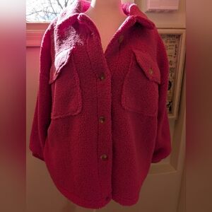 Pink teddy bear jacket